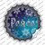 Peace Blue Wholesale Novelty Bottle Cap Sticker Decal