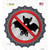 No Bats Wholesale Novelty Bottle Cap Sticker Decal