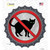 No Cats Wholesale Novelty Bottle Cap Sticker Decal