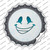 Smile Face Snowflake Wholesale Novelty Bottle Cap Sticker Decal