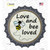 Love and Bee Loved Wholesale Novelty Bottle Cap Sticker Decal