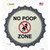 No Poop Zone Wholesale Novelty Bottle Cap Sticker Decal