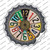 License Plate Strip Clock Wholesale Novelty Bottle Cap Sticker Decal