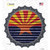 Arizona Flag Wholesale Novelty Bottle Cap Sticker Decal