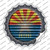 Arizona Flag Corrugated Wholesale Novelty Bottle Cap Sticker Decal