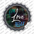 Live Love Relax Wholesale Novelty Bottle Cap Sticker Decal