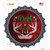 Deer Santa Wholesale Novelty Bottle Cap Sticker Decal