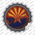 Arizona Rusty Stamped Wholesale Novelty Bottle Cap Sticker Decal