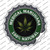 Medical Marijuana Wholesale Novelty Bottle Cap Sticker Decal