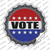 Vote Wholesale Novelty Bottle Cap Sticker Decal