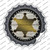 Sheriff Star Wholesale Novelty Bottle Cap Sticker Decal