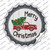 Merry Christmas Tree Truck Wholesale Novelty Bottle Cap Sticker Decal