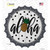Aloha Pineapple Wholesale Novelty Bottle Cap Sticker Decal