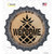 Welcome Pineapple Wholesale Novelty Bottle Cap Sticker Decal