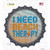 I Need Beach Therapy Wholesale Novelty Bottle Cap Sticker Decal
