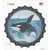Whale Out of Water Wholesale Novelty Bottle Cap Sticker Decal