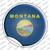 Montana State Flag Wholesale Novelty Circle Sticker Decal