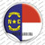 North Carolina State Flag Wholesale Novelty Circle Sticker Decal