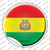 Bolivia Country Wholesale Novelty Circle Sticker Decal