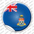 Cayman Islands Country Wholesale Novelty Circle Sticker Decal