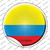 Colombia Country Wholesale Novelty Circle Sticker Decal