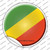 Congo Brazzaville Country Wholesale Novelty Circle Sticker Decal