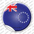 Cook Islands Country Wholesale Novelty Circle Sticker Decal