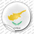 Cyprus Country Wholesale Novelty Circle Sticker Decal