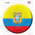 Ecuador Country Wholesale Novelty Circle Sticker Decal