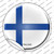 Finland Country Wholesale Novelty Circle Sticker Decal