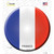 France Country Wholesale Novelty Circle Sticker Decal