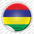 Mauritius Country Wholesale Novelty Circle Sticker Decal