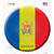 Moldova Country Wholesale Novelty Circle Sticker Decal