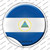 Nicaragua Country Wholesale Novelty Circle Sticker Decal