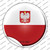 Poland Country Wholesale Novelty Circle Sticker Decal
