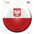 Poland Country Wholesale Novelty Circle Sticker Decal