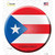 Puerto Rico Country Wholesale Novelty Circle Sticker Decal