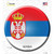 Serbia Country Wholesale Novelty Circle Sticker Decal