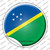 Solomon Islands Country Wholesale Novelty Circle Sticker Decal