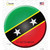 St Kitts Nevis Country Wholesale Novelty Circle Sticker Decal