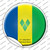 St Vincent Grenadines Country Wholesale Novelty Circle Sticker Decal