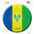 St Vincent Grenadines Country Wholesale Novelty Circle Sticker Decal