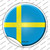 Sweden Country Wholesale Novelty Circle Sticker Decal