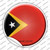 Timor Leste Country Wholesale Novelty Circle Sticker Decal