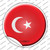 Turkey Country Wholesale Novelty Circle Sticker Decal