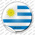 Uruguay Country Wholesale Novelty Circle Sticker Decal