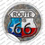 Texas Route 66 Wholesale Novelty Circle Sticker Decal