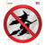 No Witches Wholesale Novelty Circle Sticker Decal