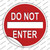 Do Not Enter Wholesale Novelty Circle Sticker Decal