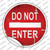 Do Not Enter Rusty Wholesale Novelty Circle Sticker Decal
